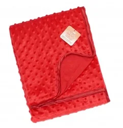 Soft Touch Βρεφική κουβέρτα RED BUBBLE MINK 75x100εκ. (FBP80RED) - Βρεφικές Κουβέρτες