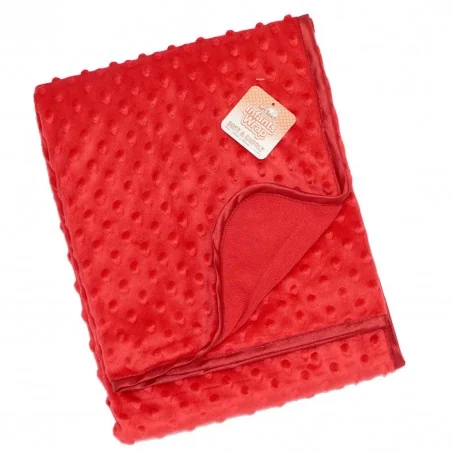 Soft Touch Βρεφική κουβέρτα RED BUBBLE MINK 75x100εκ. (FBP80RED) - Βρεφικές Κουβέρτες