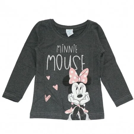 Disney Minnie Mouse Μακρυμάνικο Μπλουζάκι Για Κορίτσια (DIS MF 52 02 9611 L Grey)