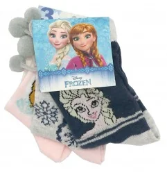 Disney Frozen παιδικές κάλτσες για κορίτσια σετ 3 (RH0736 D) - Κάλτσες κανονικές κορίτσι