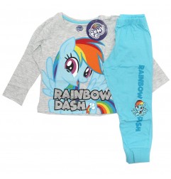 My Little Pony Βαμβακερή πιτζάμα για κορίτσια (PONY 52 04 1226 Grey) - Χειμωνιάτικες / εποχιακές πιτζάμες