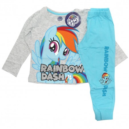 My Little Pony Βαμβακερή πιτζάμα για κορίτσια (PONY 52 04 1226 Grey) - Χειμωνιάτικες / εποχιακές πιτζάμες