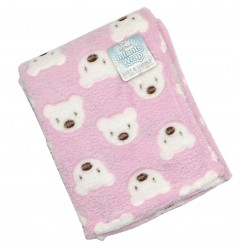 Soft Tuch Βρεφική κουβέρτα Bear Fleece Coral 75x100(FBP154) - Βρεφικές Κουβέρτες