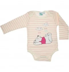 Disney Baby Winnie the Pooh Βρεφικό Ζιπουνάκι Σετ 2 Τεμαχίων - 100% Βαμβακερό (1040 Roze)