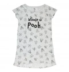 Disney Winnie The Pooh βαμβακερό γυναικείο T-shirt- νυχτικό ύπνου (DIS BP 53 04 9738 GREY) - Γυναικεία νυχτικά