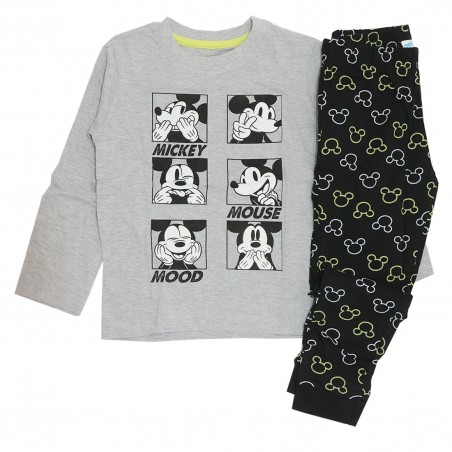 Disney Mickey Mouse Βαμβακερή πιτζάμα για αγόρια (DIS MFB 52 04 8830 grey) - Χειμωνιάτικες / εποχιακές πιτζάμες