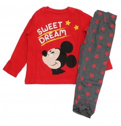 Disney Mickey Mouse Βαμβακερή πιτζάμα για αγόρια (DIS MFB 52 04 8824 red) - Χειμωνιάτικες / εποχιακές πιτζάμες