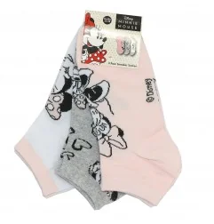 Disney Minnie Mouse Γυναικείες κοντές κάλτσες σετ 3 ζευγάρια (BKL 34847 MIN) - Γυναικείες Κάλτσες