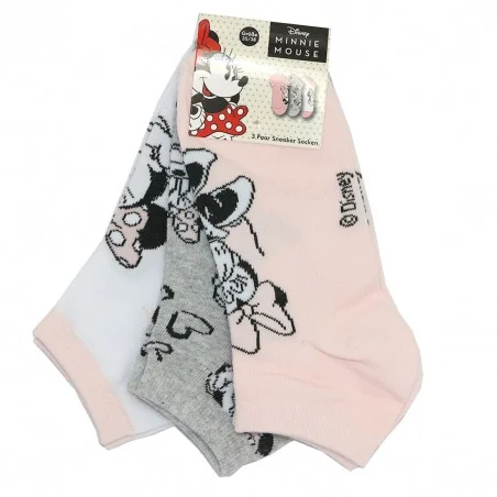 Disney Minnie Mouse Γυναικείες κοντές κάλτσες σετ 3 ζευγάρια (BKL 34847 MIN) Disney Minnie Mouse Γυναικείες κοντές κάλτσες σετ 3 ζευγάρια (BKL 34847 MIN)