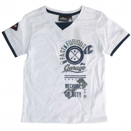 Fast & Furious Κοντομάνικο Μπλουζάκι Για αγόρια (FFER1005 white) - Κοντομάνικα μπλουζάκια