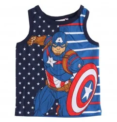 Marvel Avengers Captain America Αμάνικο Μπλουζάκι Για Αγόρια (UE1064 Navy) - Αμάνικα μπλουζάκια