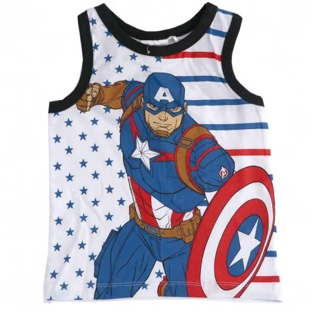Marvel Avengers Captain America Αμάνικο Μπλουζάκι Για Αγόρια (UE1064) - Αμάνικα μπλουζάκια