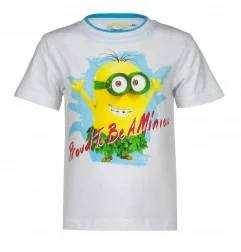 Minions Κοντομάνικο Μπλουζάκι Για αγόρια (EP1018 White) - Κοντομάνικα μπλουζάκια