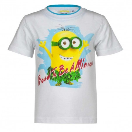 Minions Κοντομάνικο Μπλουζάκι Για αγόρια (EP1018 White)