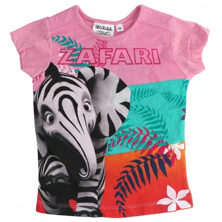 Zafari Κοντομάνικο Μπλουζάκι για κορίτσια (UE6251 PINK) - Κοντομάνικα μπλουζάκια