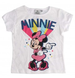 Disney Minnie Mouse Κοντομάνικο Μπλουζάκι για κορίτσια (UE1032WHITE) - Κοντομάνικα μπλουζάκια