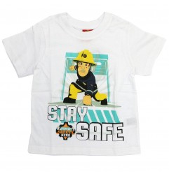 Fireman Sam κοντομάνικο μπλουζάκι για αγόρια (SAM 52 02 138 White) - Κοντομάνικα μπλουζάκια
