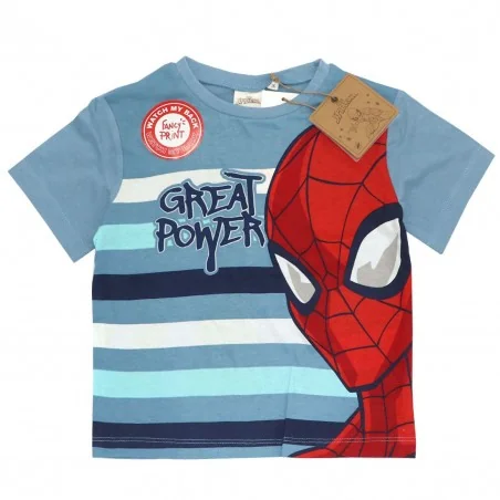 Marvel Spiderman κοντομάνικο Μπλουζάκι Για Αγόρια (EV1021.BIO Blue) - Κοντομάνικα μπλουζάκια
