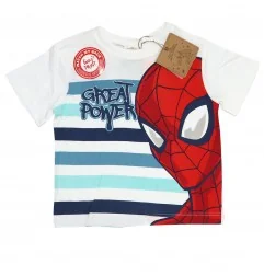 Marvel Spiderman κοντομάνικο Μπλουζάκι Για Αγόρια (EV1021.BIO White) - Κοντομάνικα μπλουζάκια