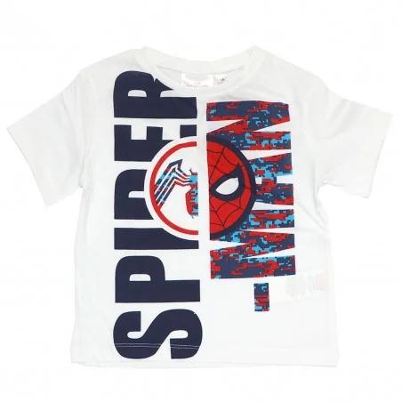 Marvel Spiderman κοντομάνικο Μπλουζάκι Για Αγόρια (EV1096 WHITE) - Κοντομάνικα μπλουζάκια