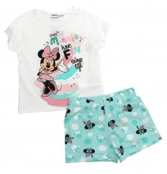 Disney Minnie Mouse παιδική καλοκαιρινή πιτζάμα (EV2012 White) - Πιτζάμες Καλοκαιρινές