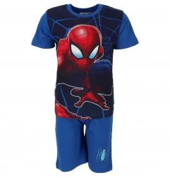 Marvel Spiderman Καλοκαιρινή Πιτζάμα Για Αγόρια (SP-2122-1768 BLUE) - Πιτζάμες Καλοκαιρινές