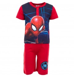 Marvel Spiderman Καλοκαιρινή Πιτζάμα Για Αγόρια (SP-2122-1804 RED) - Πιτζάμες Καλοκαιρινές