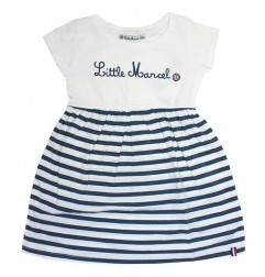 Little Marcel Παιδικό φόρεμα για κορίτσια (LMSE1044WHITE) - Καλοκαιρινά φορέματα