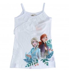 Disney Frozen Παιδικό καλοκαιρινό Φορεματάκι- 100% οργανικό βαμβάκι (UE1020WHITE) - Καλοκαιρινά φορέματα