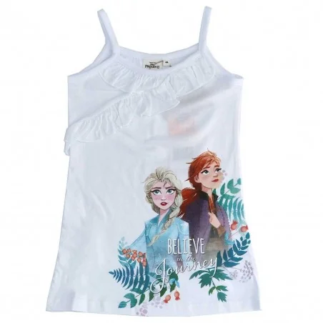 Disney Frozen Παιδικό καλοκαιρινό Φορεματάκι- 100% οργανικό βαμβάκι (UE1020WHITE) - Καλοκαιρινά φορέματα