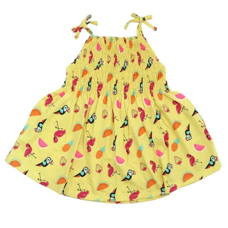Mini Kidz Παιδικό καλοκαιρινό Φορεματάκι (15C411Yellow)