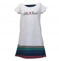 Little Marcel Παιδικό φόρεμα για κορίτσια (LMSE1012GREY) - Καλοκαιρινά φορέματα