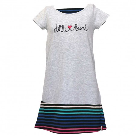 Little Marcel Παιδικό φόρεμα για κορίτσια (LMSE1012GREY) - Καλοκαιρινά φορέματα