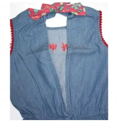 NAF NAF Παιδική Ολόσωμη φόρμα Denim για κορίτσια (NNSE1078) - Καλοκαιρινά φορέματα