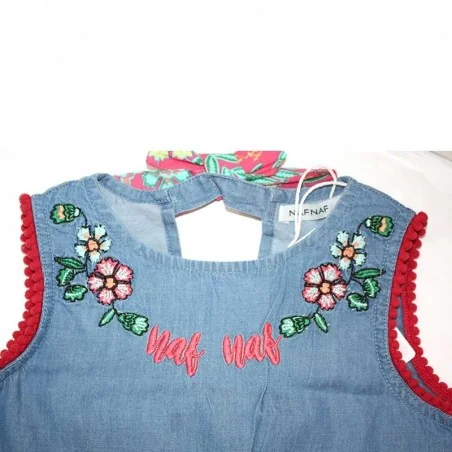 NAF NAF Παιδική Ολόσωμη φόρμα Denim για κορίτσια (NNSE1078) NAF NAF Παιδική Ολόσωμη φόρμα Denim για κορίτσια (NNSE1078)