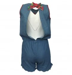 NAF NAF Παιδική Ολόσωμη φόρμα Denim για κορίτσια (NNSE1078) - Καλοκαιρινά φορέματα