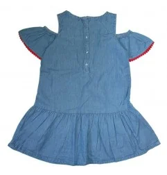 NAF NAF Παιδικό φόρεμα Denim για κορίτσια (NNSE1076) - Καλοκαιρινά φορέματα
