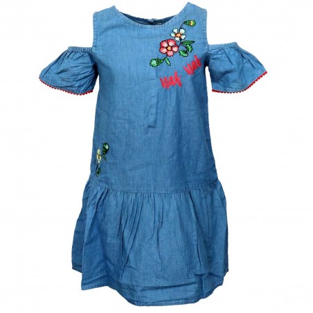 NAF NAF Παιδικό φόρεμα Denim για κορίτσια (NNSE1076) - Καλοκαιρινά φορέματα