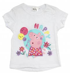 Peppa Pig Κοντομάνικο Μπλουζάκι Για Κορίτσια (EV1112 white) - Κοντομάνικα μπλουζάκια
