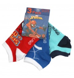 Marvel Spiderman παιδικές κοντές κάλτσες σετ 3 ζευγάρια (EV0636 red) - Κάλτσες κοντές αγόρι