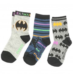 Batman παιδικές κάλτσες σετ 3 ζευγάρια (EV0617 grey) - Κάλτσες κανονικές αγόρι