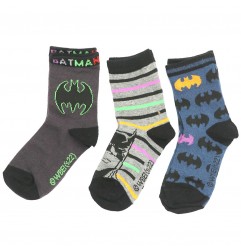 Batman παιδικές κάλτσες σετ 3 ζευγάρια (EV0617) - Κάλτσες κανονικές αγόρι