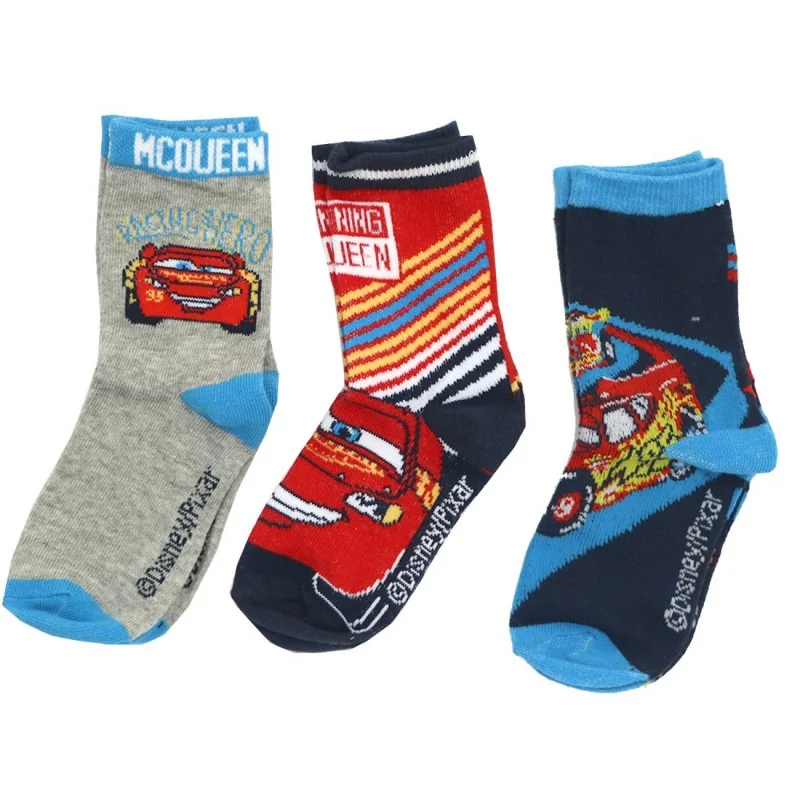 Disney Cars παιδικές κάλτσες σετ 3 ζευγάρια (EV0616 grey) Disney Cars παιδικές κάλτσες σετ 3 ζευγάρια (EV0616 grey)