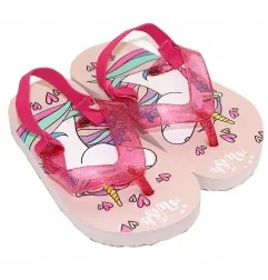 Παιδικές Σαγιονάρες με λάστιχο Unicorn (ZK50845 Pink) - Σαγιονάρες/ παντόφλες κορίτσι