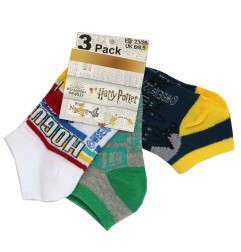 Harry Potter παιδικές κοντές κάλτσες σετ 3 ζευγάρια (EV0632) - Κάλτσες κοντές αγόρι