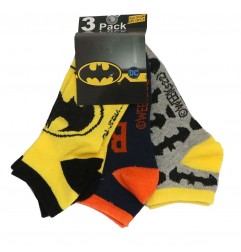 Batman παιδικές κοντές κάλτσες σετ 3 ζευγάρια (EV0627 yellow) - Κάλτσες κοντές αγόρι