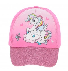 Unicorn παιδικό Καπέλο Τζόκευ Για κορίτσια (UNI22-0668 pink) - Καπέλα - Τζόκευ (καλοκαιρινά)