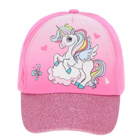 Unicorn παιδικό Καπέλο Τζόκευ Για κορίτσια (UNI22-0668 pink) - Καπέλα - Τζόκευ (καλοκαιρινά)