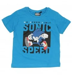 Sonic Κοντομάνικο μπλουζάκι για αγόρια (EV1189 blue) - Κοντομάνικα μπλουζάκια