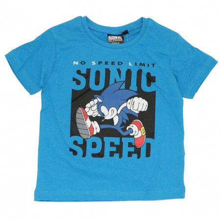 Sonic Κοντομάνικο μπλουζάκι για αγόρια (EV1189 blue) - Κοντομάνικα μπλουζάκια